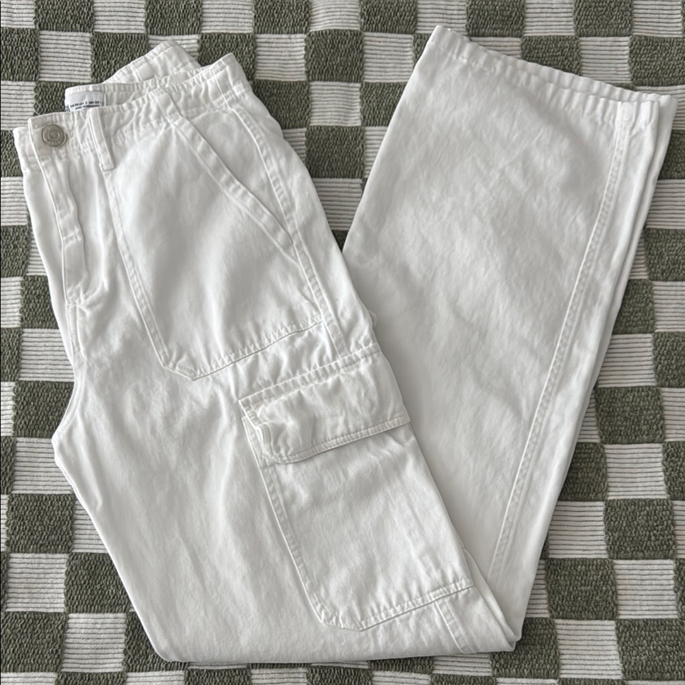 Zara White Cargo Pants
